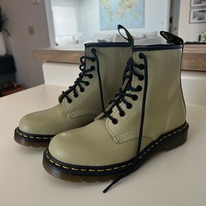 Women’s light green Dr. Martens